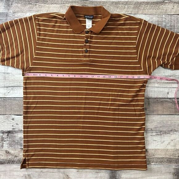 Patagonia Men’s Organic Cotton Striped Collared Polo Short Sleeve Shirt | Size M - Picture 3 of 5